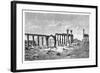 A Ruined Colonnade at Palmyra (Tadmu), Syria, 1895-null-Framed Giclee Print