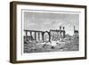 A Ruined Colonnade at Palmyra (Tadmu), Syria, 1895-null-Framed Giclee Print