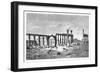 A Ruined Colonnade at Palmyra (Tadmu), Syria, 1895-null-Framed Giclee Print