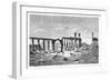 A Ruined Colonnade at Palmyra (Tadmu), Syria, 1895-null-Framed Giclee Print