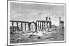 A Ruined Colonnade at Palmyra (Tadmu), Syria, 1895-null-Mounted Giclee Print