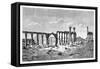 A Ruined Colonnade at Palmyra (Tadmu), Syria, 1895-null-Framed Stretched Canvas