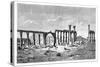 A Ruined Colonnade at Palmyra (Tadmu), Syria, 1895-null-Stretched Canvas