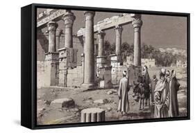 A Ruined Temple in Egypt-Pat Nicolle-Framed Stretched Canvas
