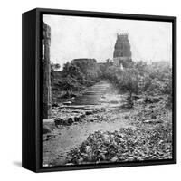A Ruined Temple Near Madras, India, 1874-null-Framed Stretched Canvas