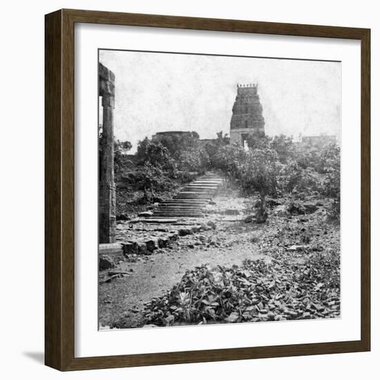 A Ruined Temple Near Madras, India, 1874-null-Framed Giclee Print