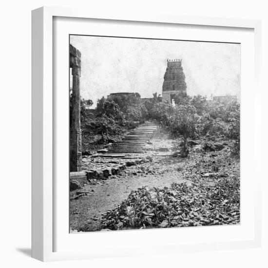 A Ruined Temple Near Madras, India, 1874-null-Framed Giclee Print