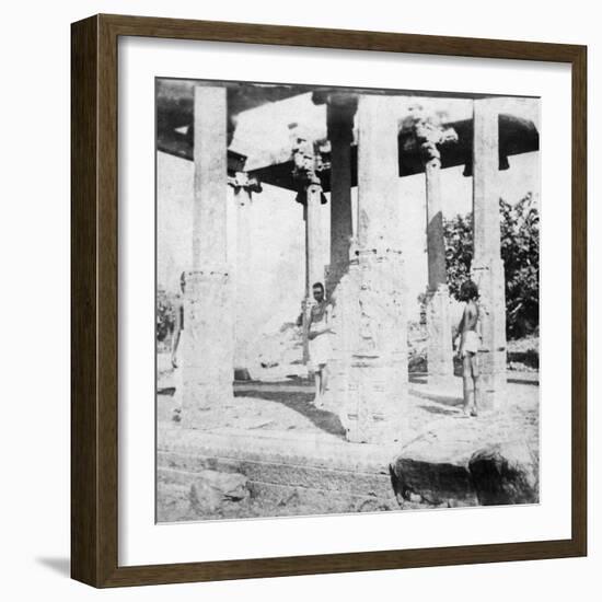 A Ruined Temple Near Madras, India, 1874-null-Framed Giclee Print