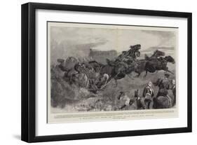 A Runaway Gun Team, an Incident at an Indian Hill Station-John Charlton-Framed Giclee Print
