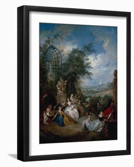 A Rural Celebration; a Fete Champetre-Jan Brueghel the Elder-Framed Giclee Print