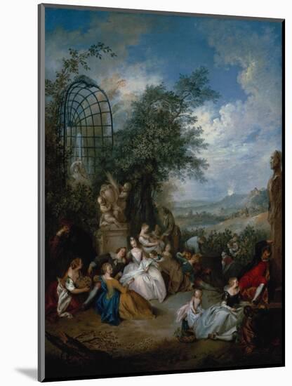 A Rural Celebration; a Fete Champetre-Jan Brueghel the Elder-Mounted Giclee Print