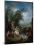 A Rural Celebration; a Fete Champetre-Jan Brueghel the Elder-Mounted Giclee Print