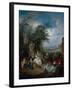 A Rural Celebration; a Fete Champetre-Jan Brueghel the Elder-Framed Giclee Print