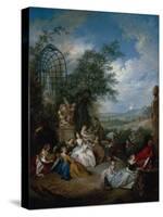 A Rural Celebration; a Fete Champetre-Jan Brueghel the Elder-Stretched Canvas