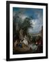 A Rural Celebration; a Fete Champetre-Jan Brueghel the Elder-Framed Giclee Print