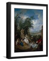 A Rural Celebration; a Fete Champetre-Jan Brueghel the Elder-Framed Giclee Print