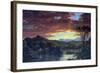 A Rural Home-Frederic Edwin Church-Framed Art Print