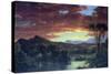 A Rural Home-Frederic Edwin Church-Stretched Canvas