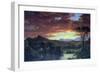 A Rural Home-Frederic Edwin Church-Framed Art Print