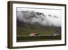 A Rural Landscape in Iceland with Fields and Mountains and a Farm in the Foreground-Natalie Tepper-Framed Photo