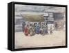 A Rush to the Stall-Mortimer Ludington Menpes-Framed Stretched Canvas