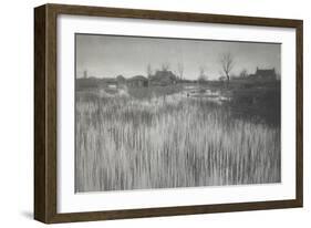 A Rushy Shore, 1886 (Platinum Print)-Peter Henry Emerson-Framed Giclee Print