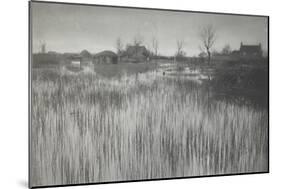 A Rushy Shore, 1886 (Platinum Print)-Peter Henry Emerson-Mounted Giclee Print