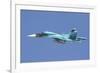 A Russian Air Force Su-34 in Flight over Russia-Stocktrek Images-Framed Photographic Print