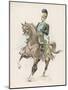 A Russian Cossack of the Imperial Guard on Horseback with Lance-null-Mounted Art Print