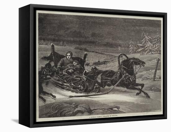 A Russian Family Attacked by Wolves-null-Framed Stretched Canvas