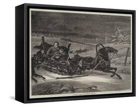 A Russian Family Attacked by Wolves-null-Framed Stretched Canvas