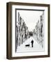 A Russian Girl Walks Her Dog-null-Framed Photographic Print