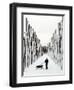 A Russian Girl Walks Her Dog-null-Framed Photographic Print