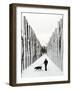 A Russian Girl Walks Her Dog-null-Framed Photographic Print