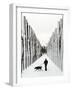 A Russian Girl Walks Her Dog-null-Framed Photographic Print