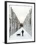 A Russian Girl Walks Her Dog-null-Framed Photographic Print