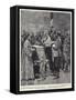 A Russian Military Funeral in Peking-Frederic De Haenen-Framed Stretched Canvas