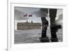 A Russian Police Officer Stands-Alexander Demianchukr-Framed Photographic Print
