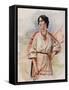 A Russian Servant in Summer Dress-Frederic De Haenen-Framed Stretched Canvas