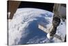 A Russian Soyuz Spacecraft Docked to the International Space Station-null-Stretched Canvas