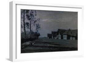 A Russian Village by Moonlight, 1897-Isaak Iljitsch Lewitan-Framed Giclee Print