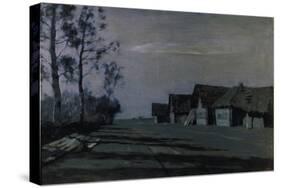 A Russian Village by Moonlight, 1897-Isaak Iljitsch Lewitan-Stretched Canvas