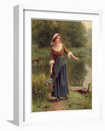 A Rustic Beauty, from the Pears Annual, 1912-William Affleck-Framed Giclee Print