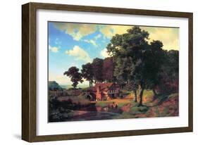 A Rustic Mill-Albert Bierstadt-Framed Art Print