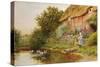 A Rustic Retreat-Arthur Claude Strachan-Stretched Canvas