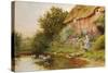A Rustic Retreat-Arthur Claude Strachan-Stretched Canvas