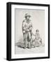 A Rustic with a Dog and a Boy, Provincial Characters, 1813-William Henry Pyne-Framed Giclee Print