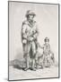A Rustic with a Dog and a Boy, Provincial Characters, 1813-William Henry Pyne-Mounted Giclee Print