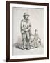 A Rustic with a Dog and a Boy, Provincial Characters, 1813-William Henry Pyne-Framed Giclee Print