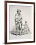 A Rustic with a Dog and a Boy, Provincial Characters, 1813-William Henry Pyne-Framed Giclee Print